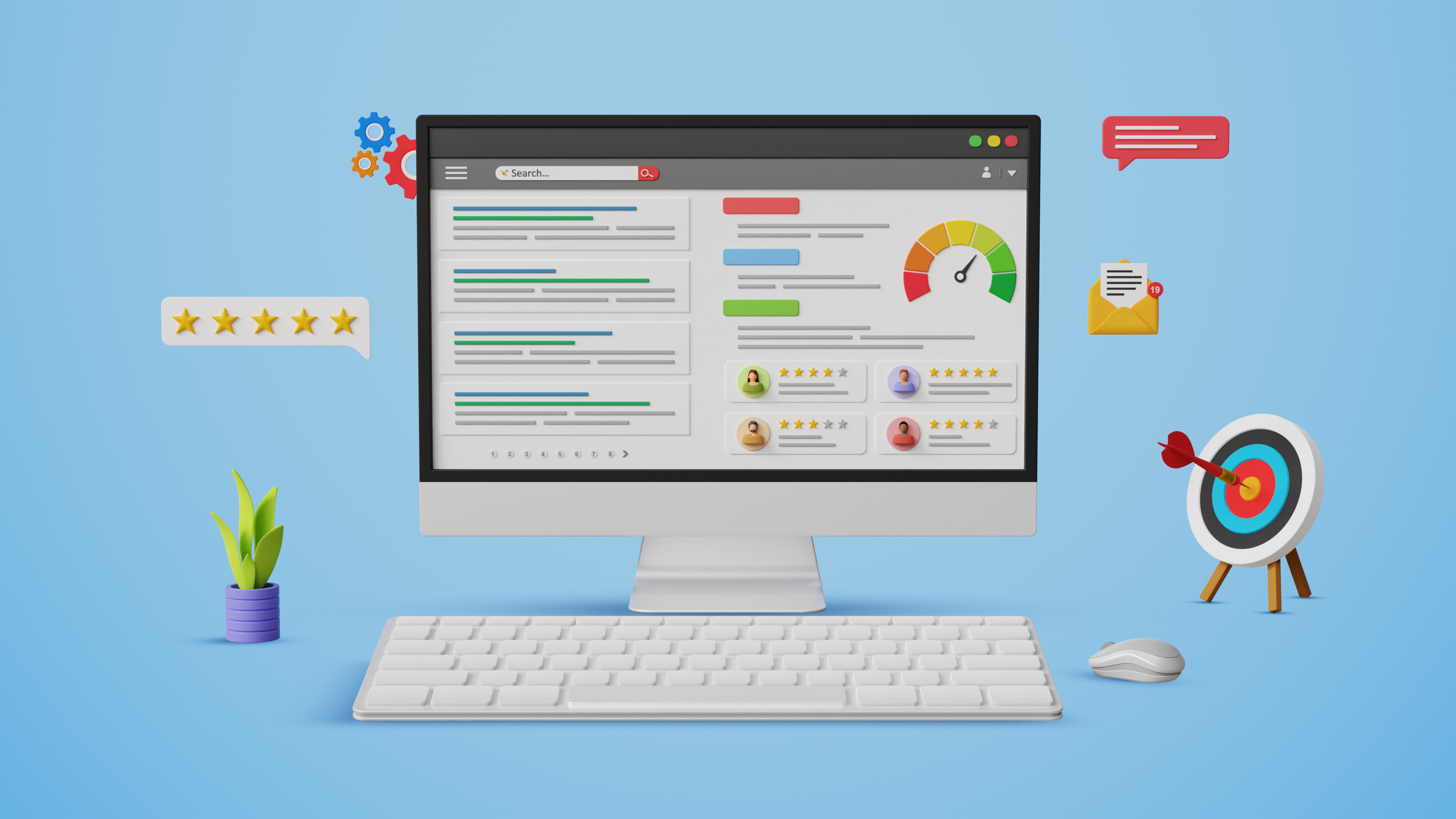 elemente esențiale pentru
                                        un site